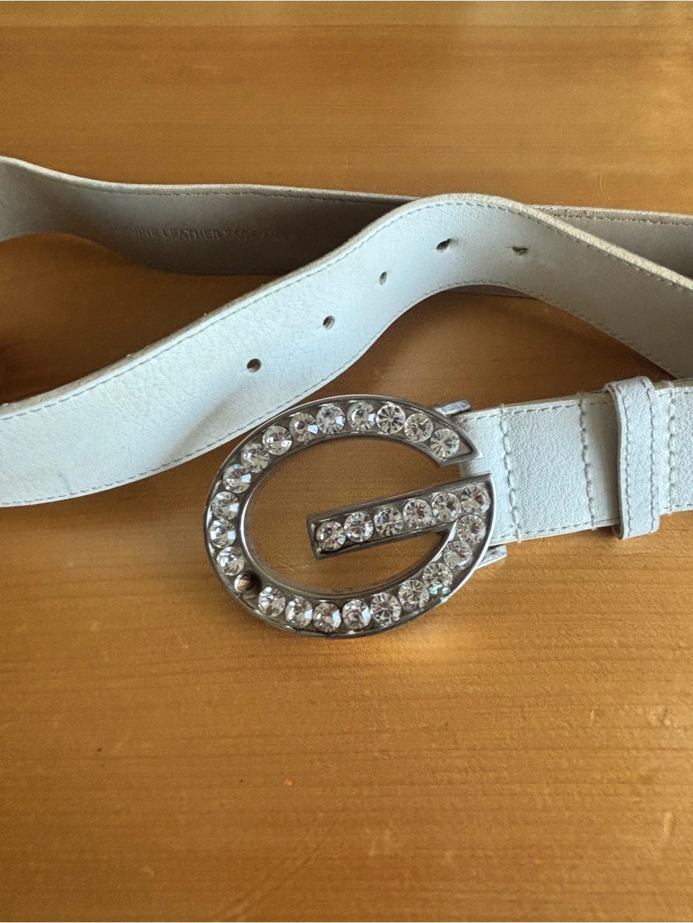 💎FREE💎with PURCHASE- Y2K Guess Rhinestone Buckle Faux Leather Belt